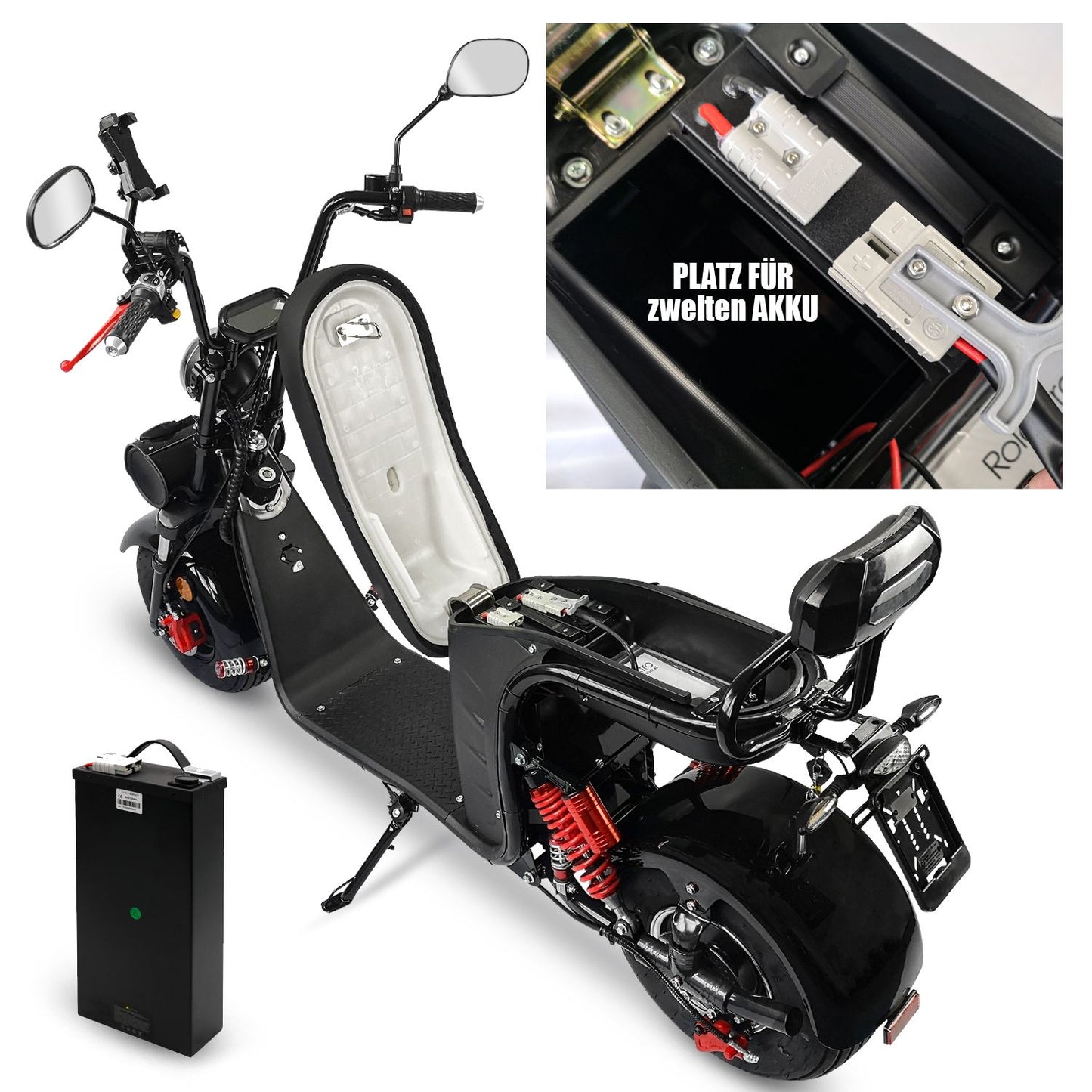 Lithium Akku 60V 20AH für E-Chopper