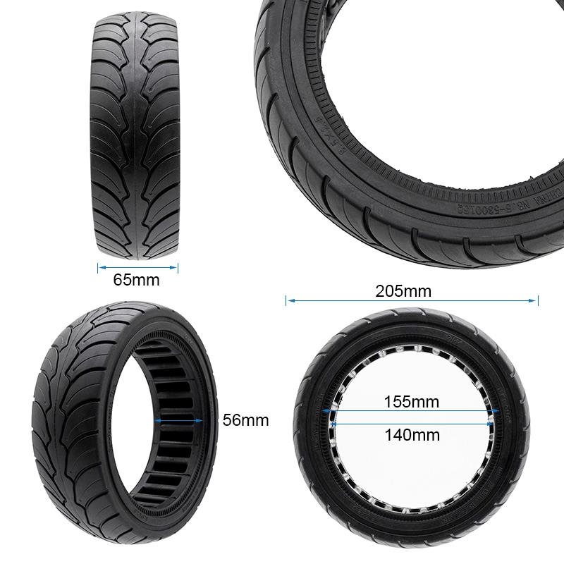 Vollgummi Reifen 8.5x2-6.1 B58 schwarz