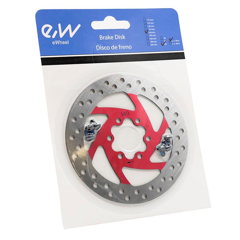 Bremsscheibe 140mm 6 Loch rot