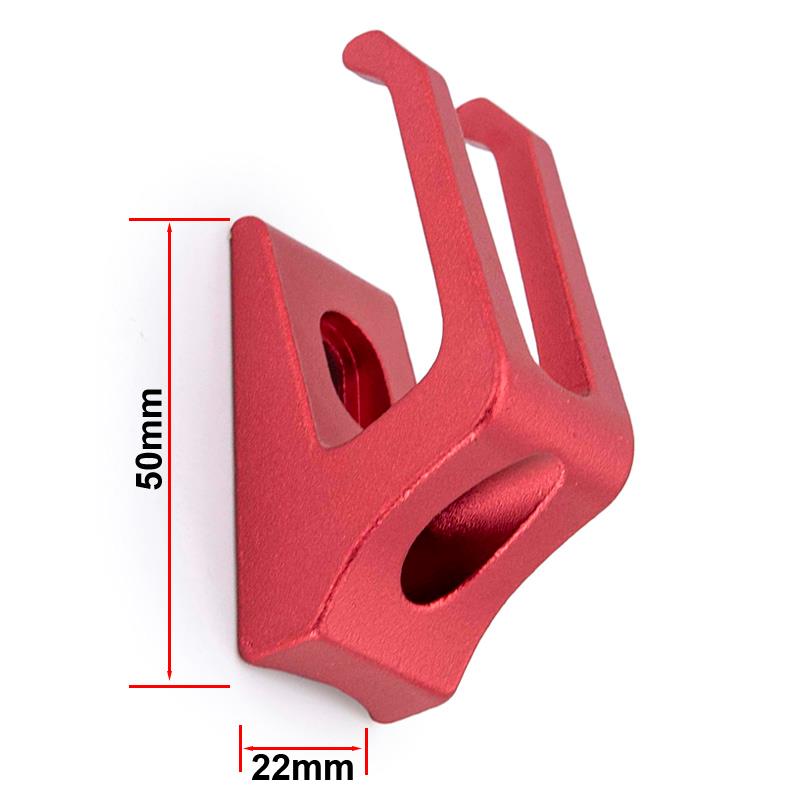 Doppel Haken Metall rot für E-Scooter