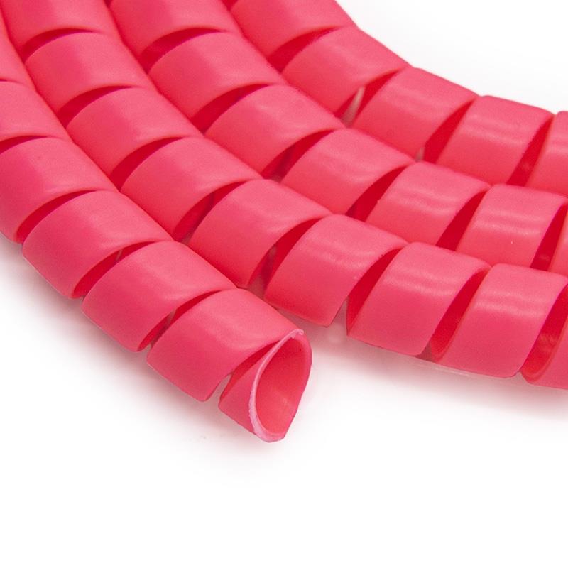 Spiralkabel Schutz für Kabel 110cm pink