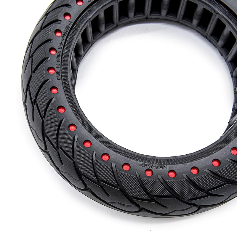 Vollgummi Reifen 10x2.5-6.1 B44 rote Punkte