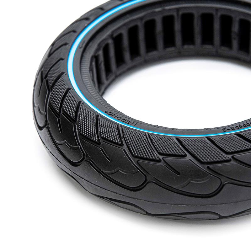 Vollgummi Reifen 10x2.5-6.1 B44 blauer Streifen