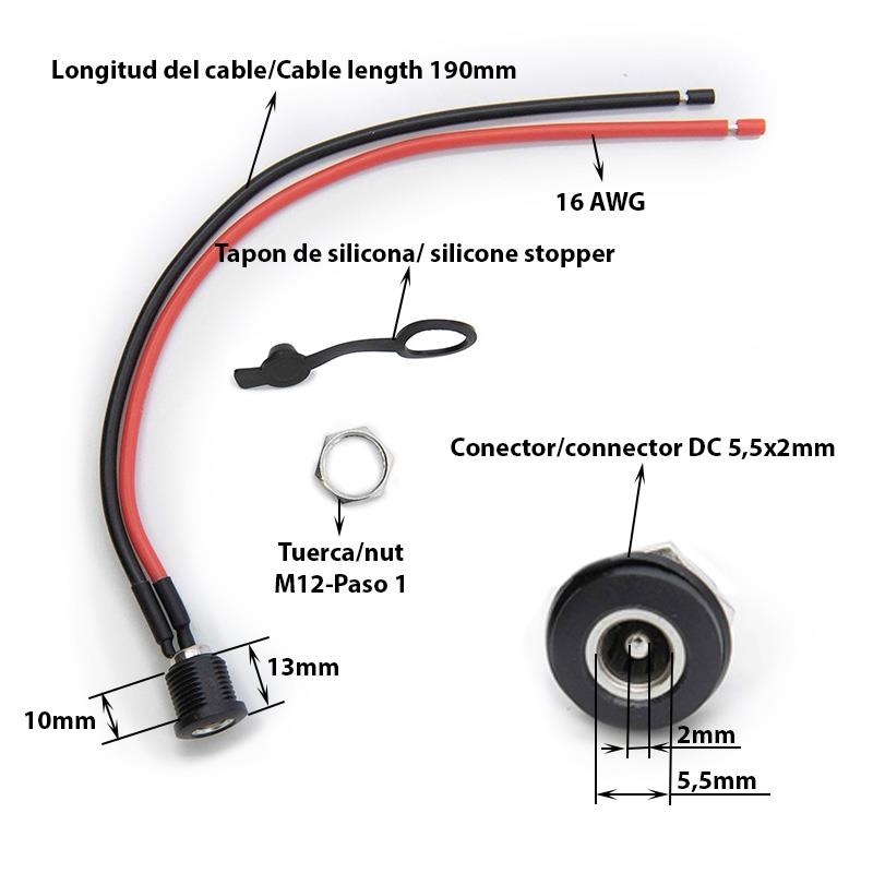 Ladebuchse DC 5.5 x 2.1 mm