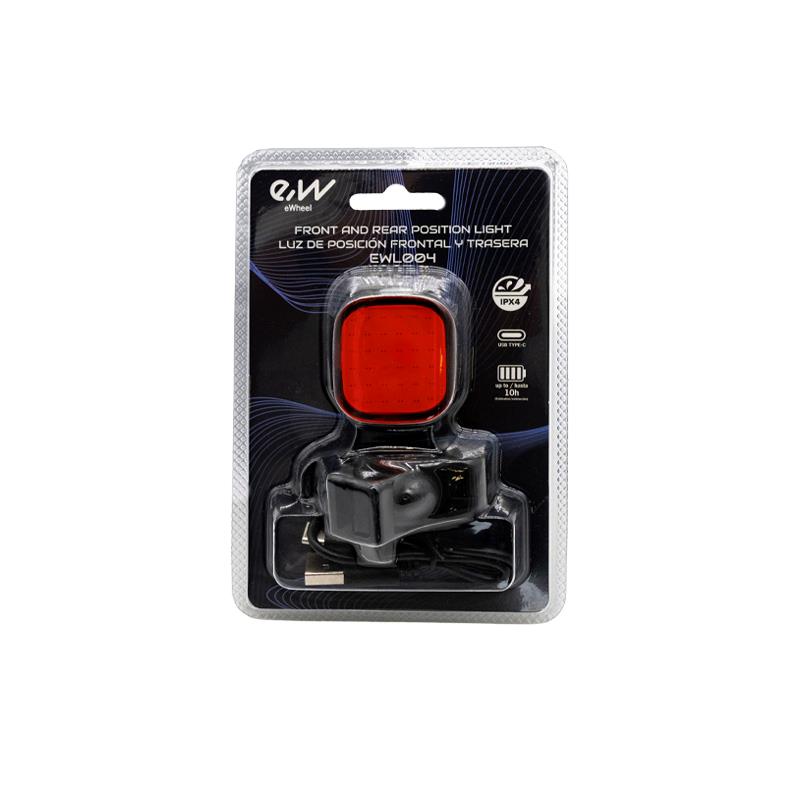 eWheel LED Beleuchtung hinten Quadrat