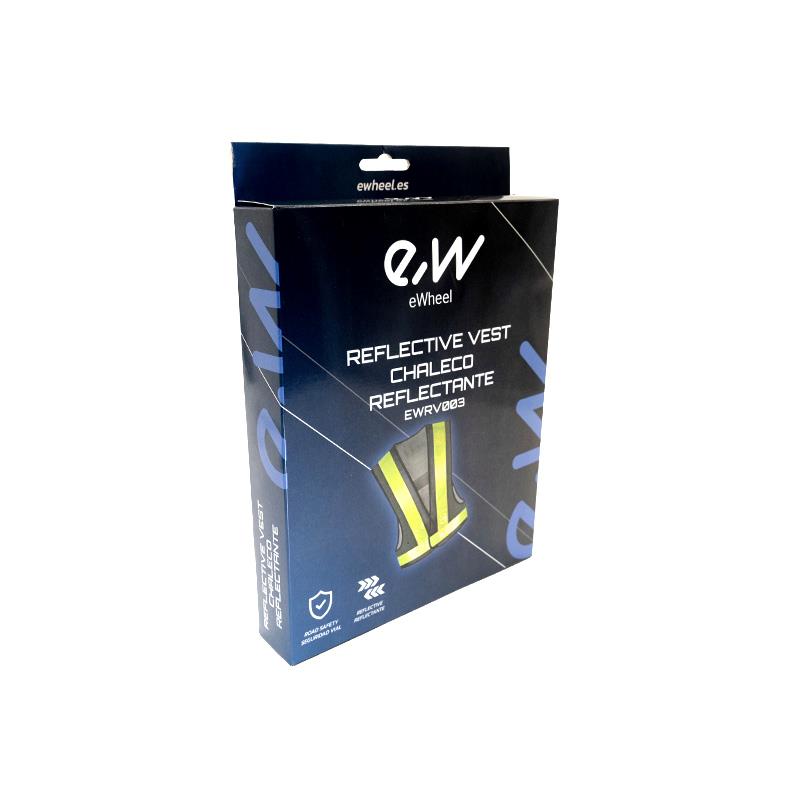 eWheel Reflektierende neon Weste schwarz