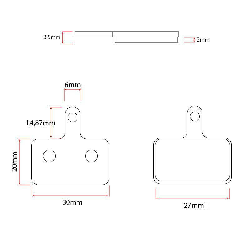 Bremsbeläge Set eWheel RT004 Sinter