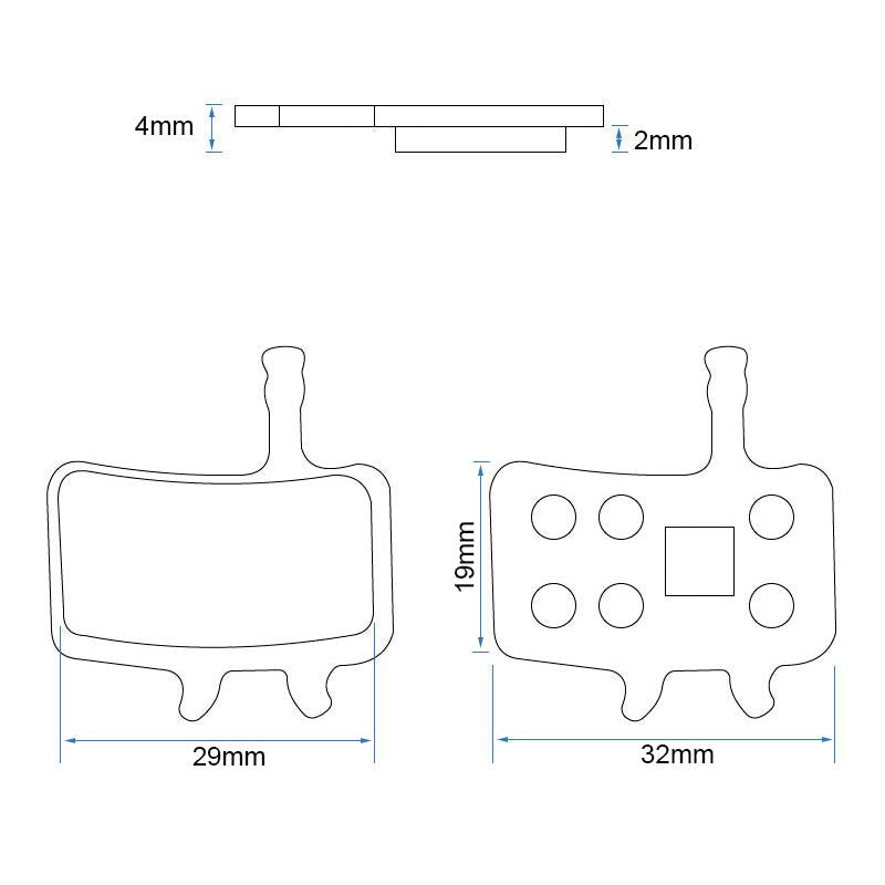 Bremsbeläge Set eWheel RT008