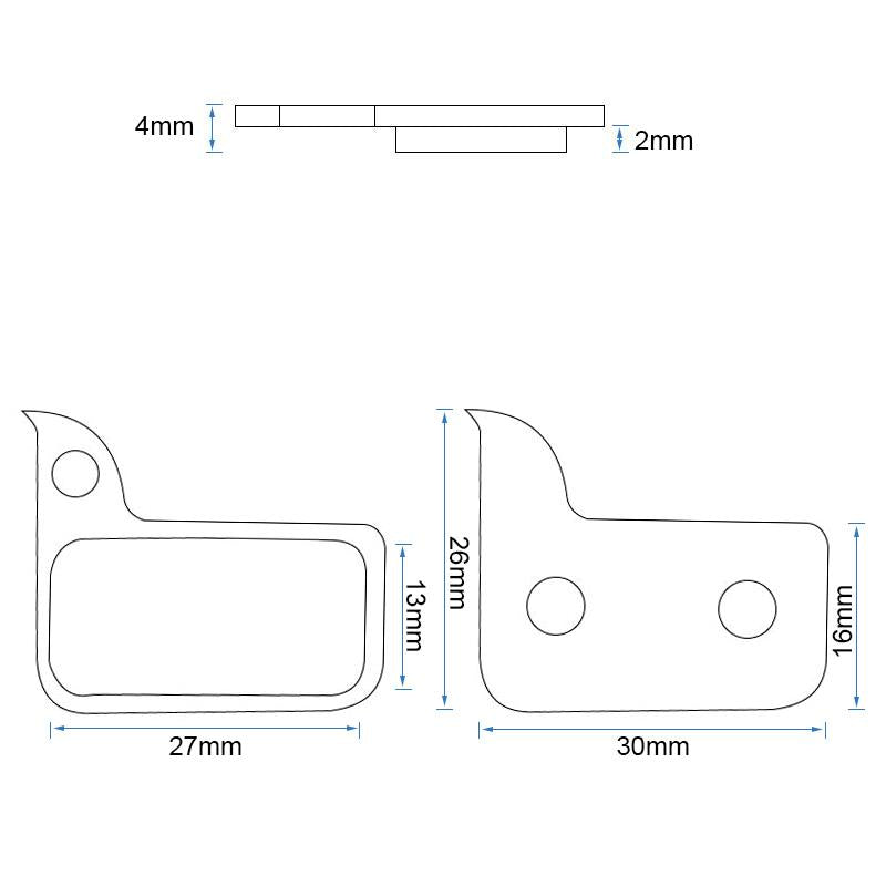 Bremsbeläge Set eWheel RT009 Sinter
