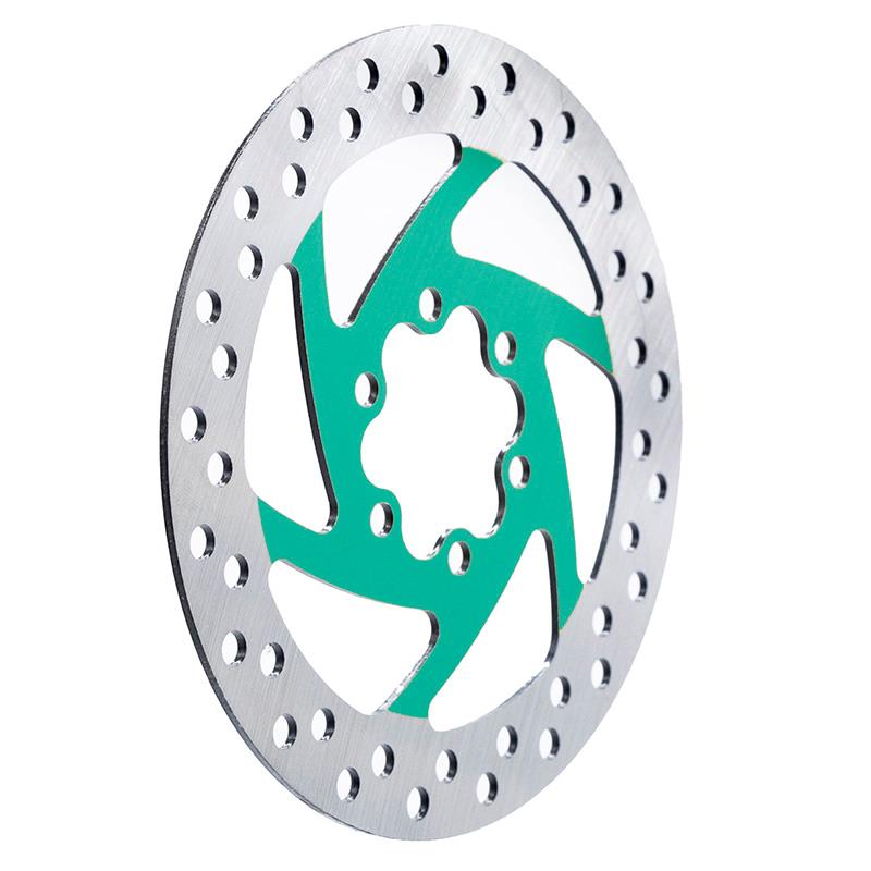 eWheel Bremsscheibe 140mm 6 Loch grün Ninebot F20 F25 F30 F40 P65 P100 Kukirin G3 G4