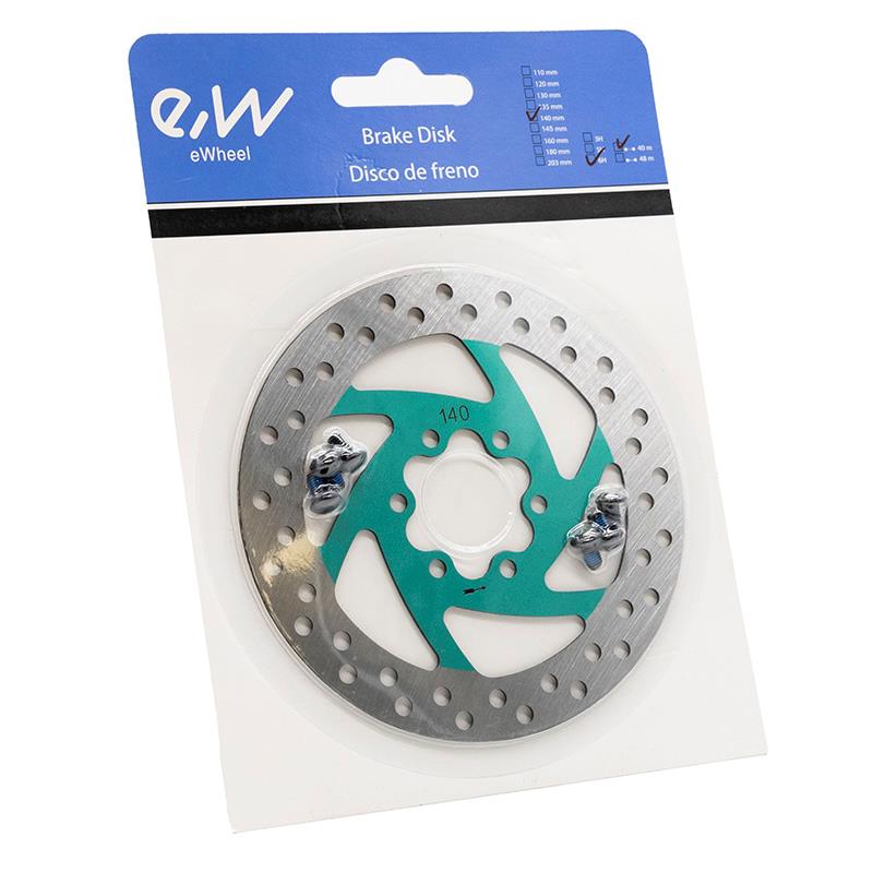 eWheel Bremsscheibe 140mm 6 Loch grün Ninebot F20 F25 F30 F40 P65 P100 Kukirin G3 G4