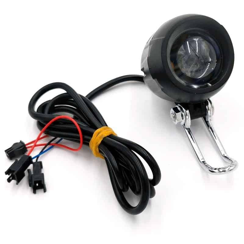 LED Scheinwerfer schwarz mit Hupe 12-72V