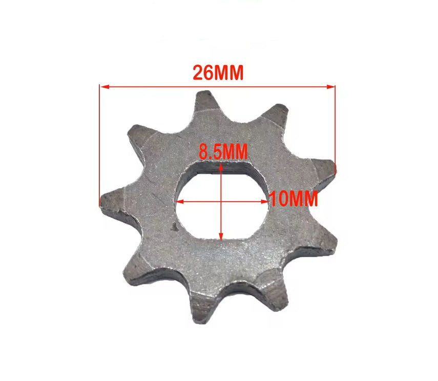 Ritzel Motorritzel 9 Zähne für T8F Kette