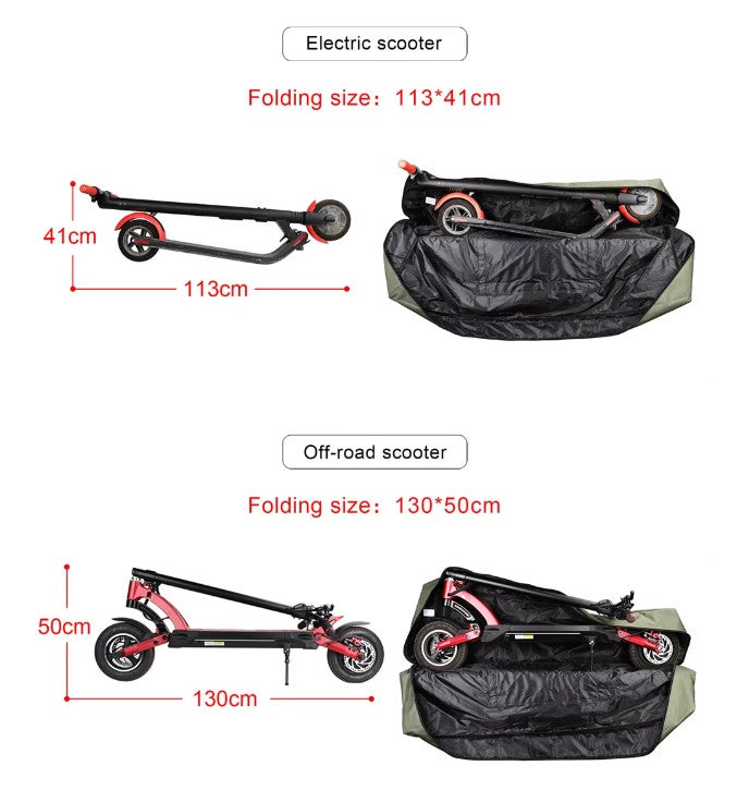 E-Scooter Tragetasche grün Rhinowalk