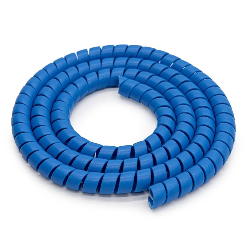 Spiralkabel Schutz für Kabel 110cm blau