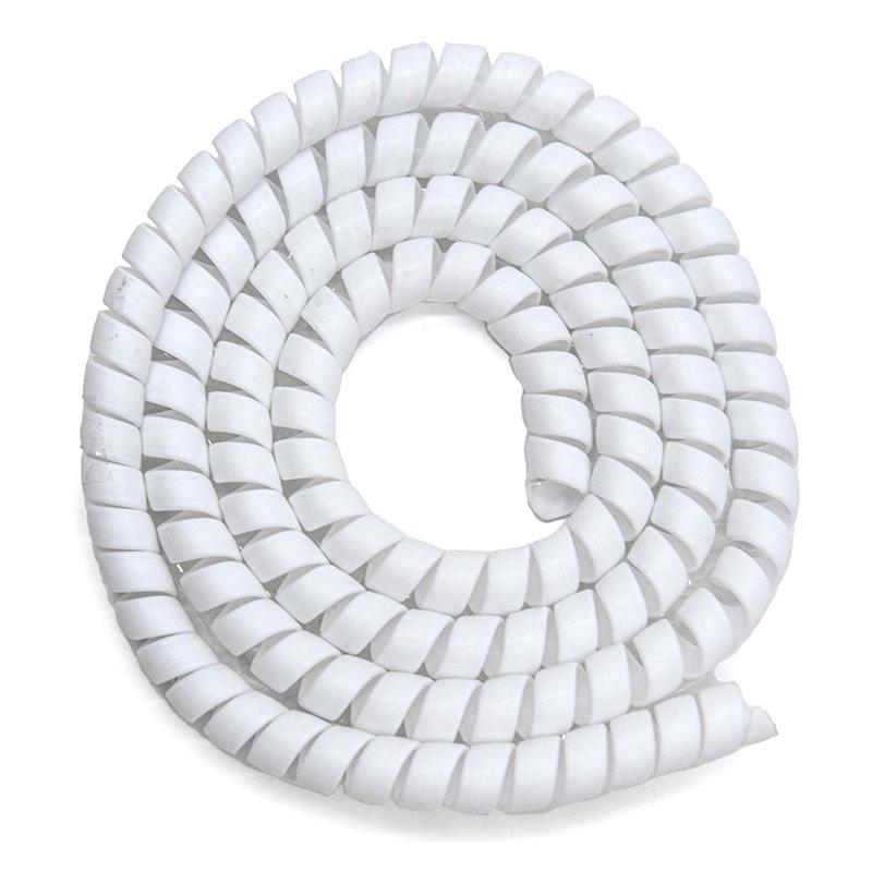 Spiralkabel Schutz für Kabel 110cm weiß