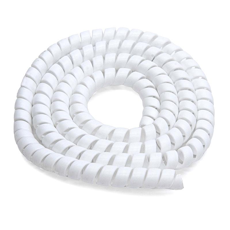 Spiralkabel Schutz für Kabel 110cm weiß