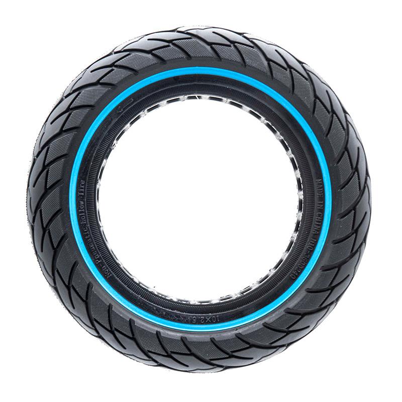 Vollgummi Reifen 10x2.5-6.1 B34 blauer Streifen