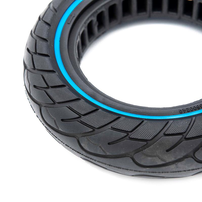 Vollgummi Reifen 10x2.5-6.1 B34 blauer Streifen