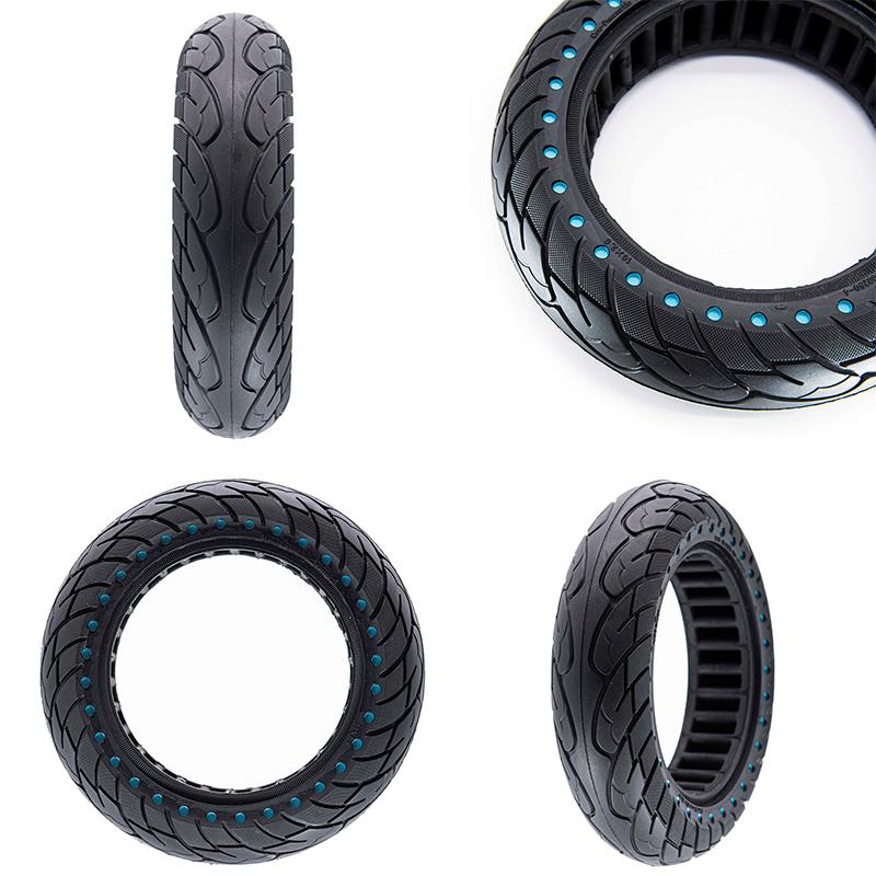 Vollgummi Reifen 10x2.5-6.1 B44 blaue Punkte