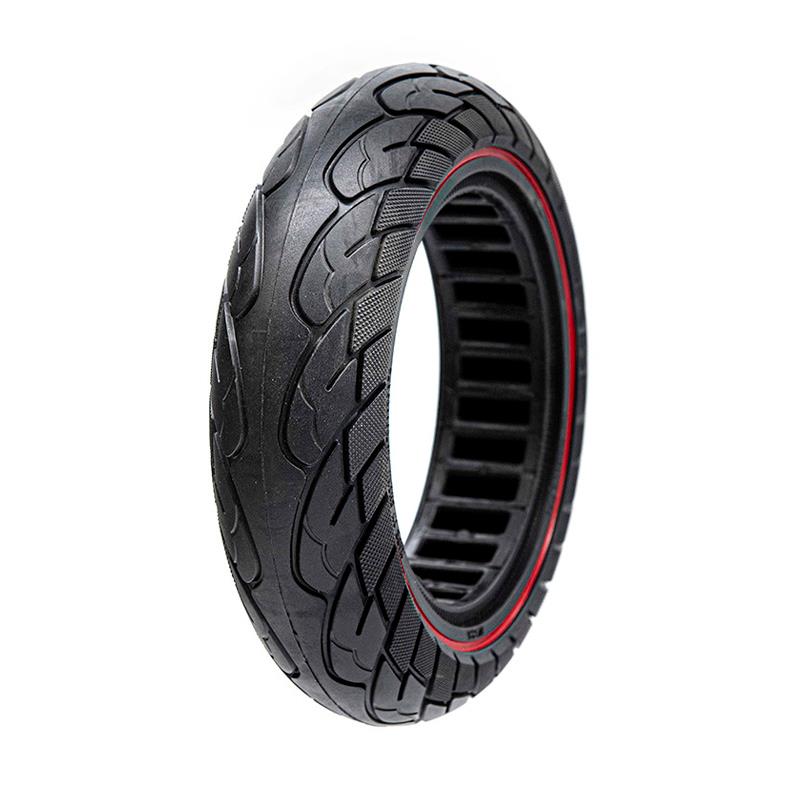 Vollgummi Reifen 10x2.5-6.1 B44 roter Streifen