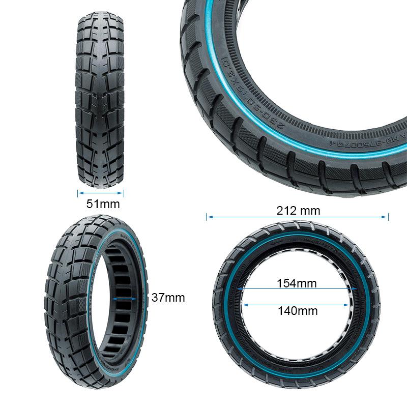 Vollgummi Reifen eWheel blau 9x2
