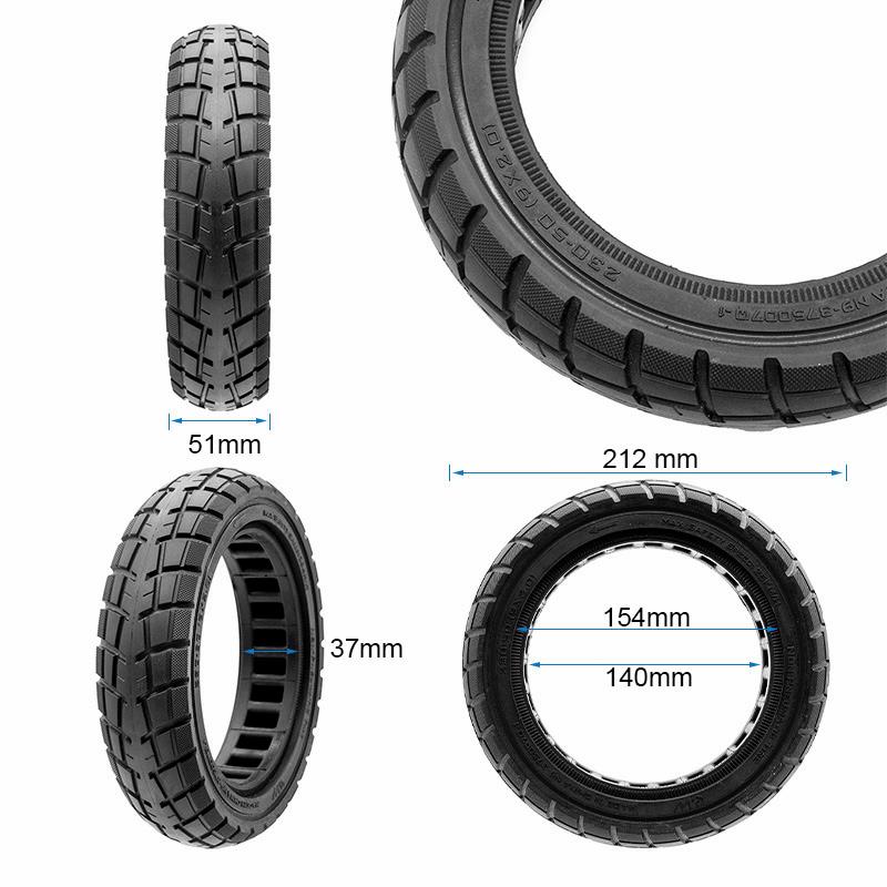 Vollgummi Reifen eWheel schwarz 9x2