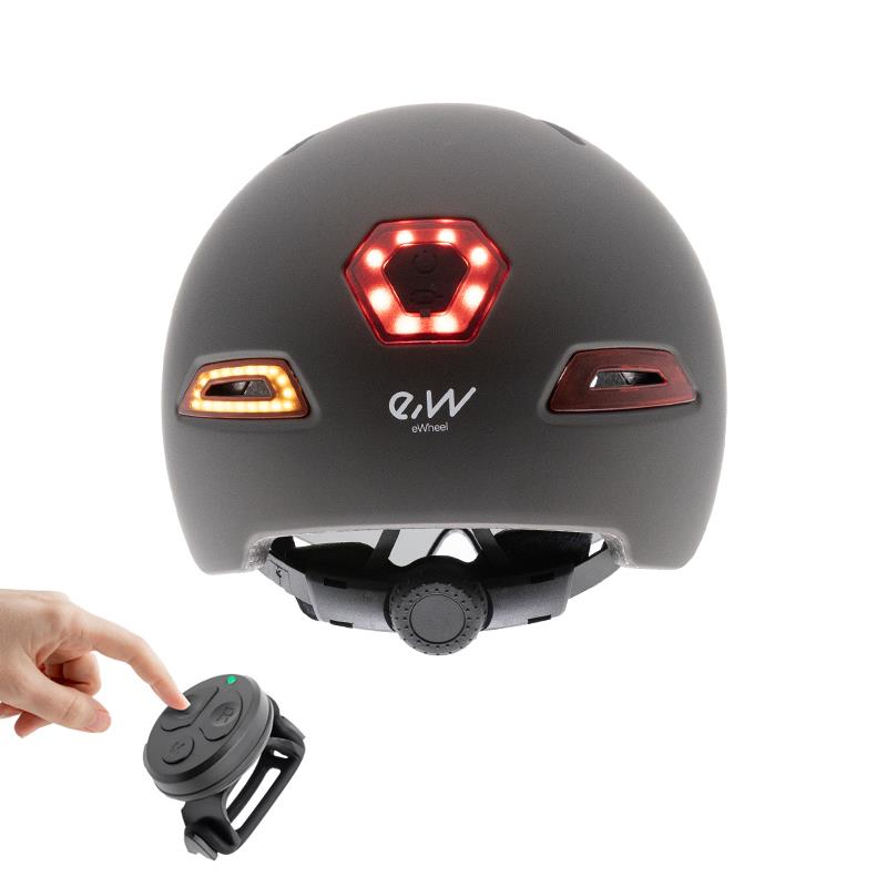 eWheel Helm CP03 mit LED Blinker schwarz L